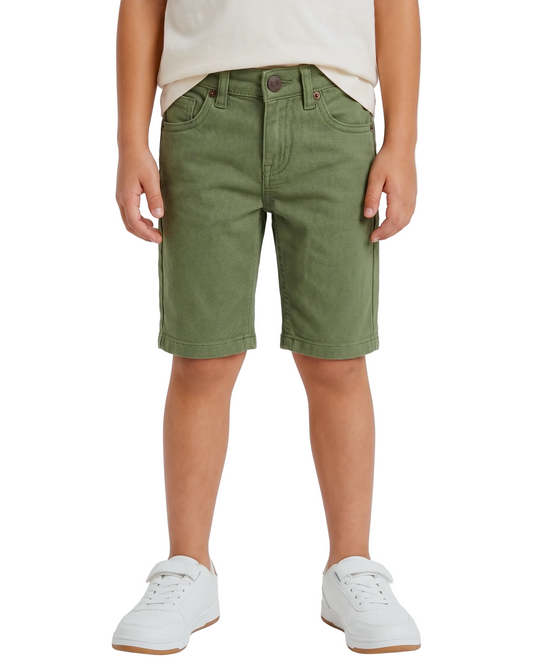 Boys' Gabardine shorts -Olive