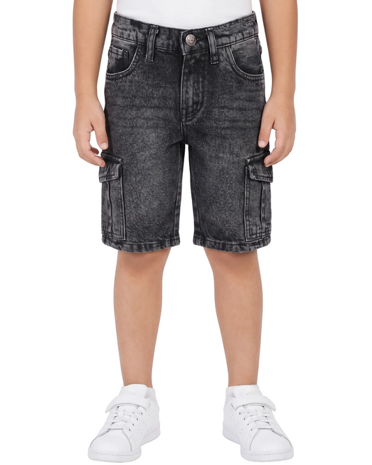 Boys' jeans shorts Buggy-Black
