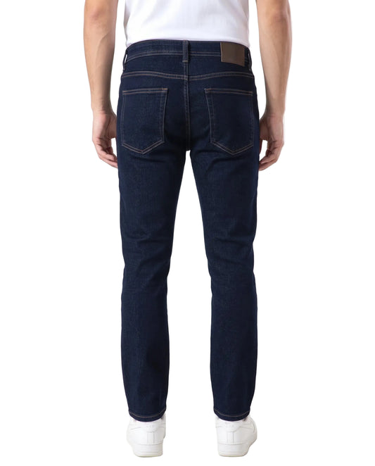 Men's pants jeans blue slim fit fashion- Dark Blue