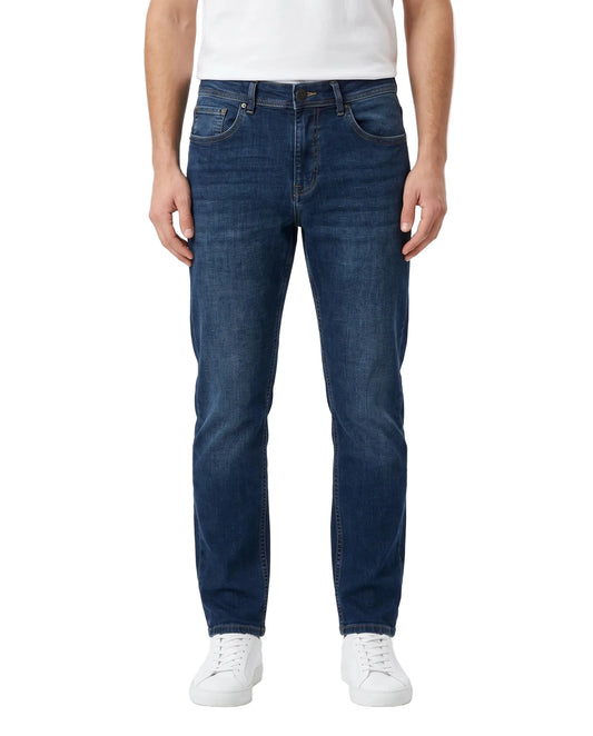 بنطلون جينز رجالي فاشون - Slim Fit-أزرق غامق