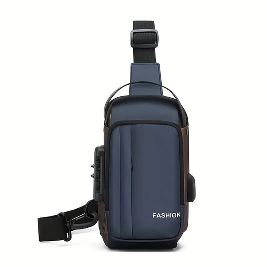 Men's waterproof crossbody bags- Blue