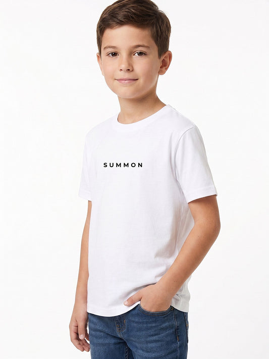 Boy`s Printed T-Shirt - Short Sleeve - Over Size
