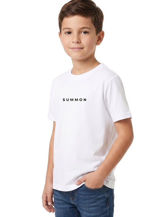 Boy`s Printed T-Shirt - Short Sleeve - Over Size