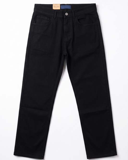 Men's Gabardine Pants 5 Pocket Regular fit - Black