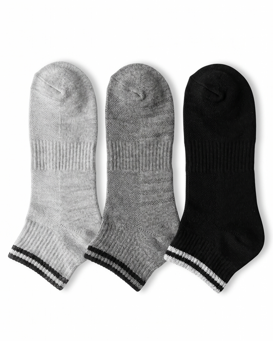 Men's Socks Half Socket Half towel 3 pcs