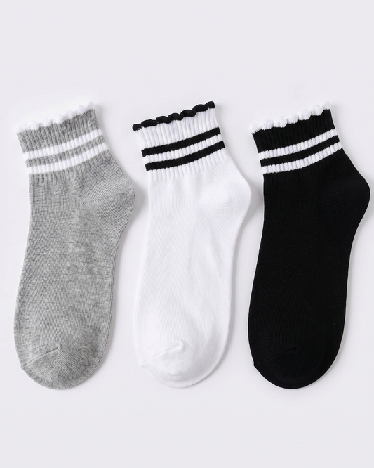 Woman's Half Socks LYCRA 3 pcs