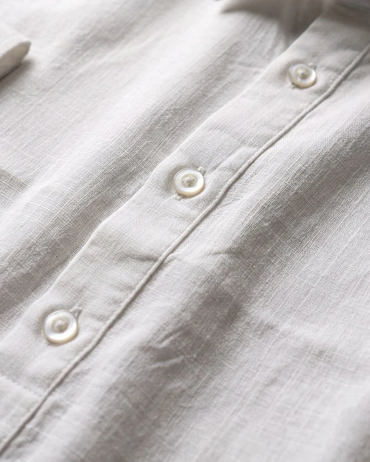 Men's Fashion Short Sleeve Shirt -White