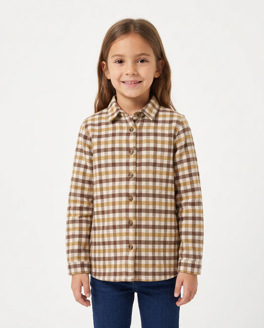 Girls' winter plaid shirt by TREE