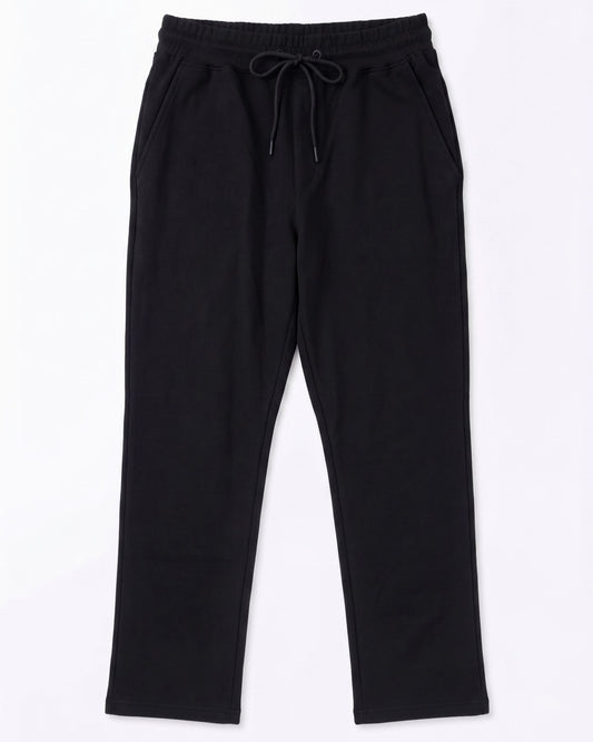 Men's sweatpants - overlock style - Black