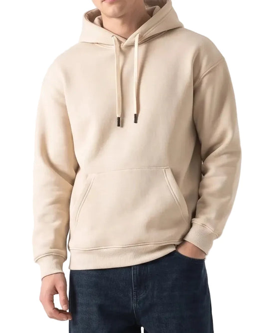 Men's beige oversized hoodie by TREE