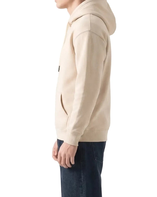 Men's beige oversized hoodie by TREE