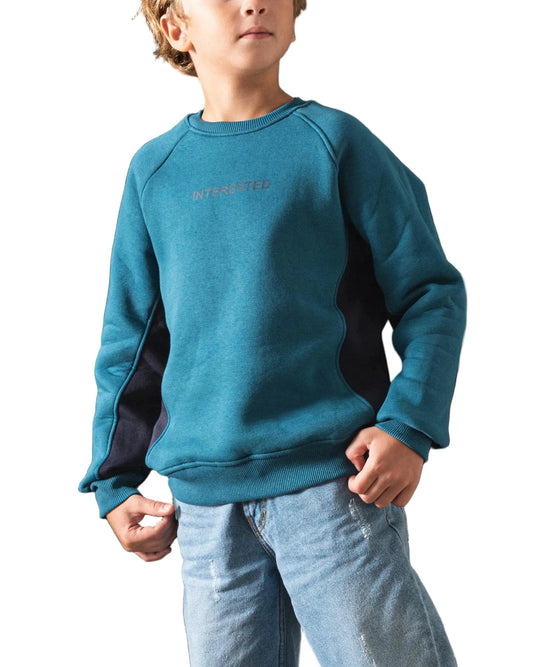 Boy's janzari printed crewneck sweatshirt by TREE