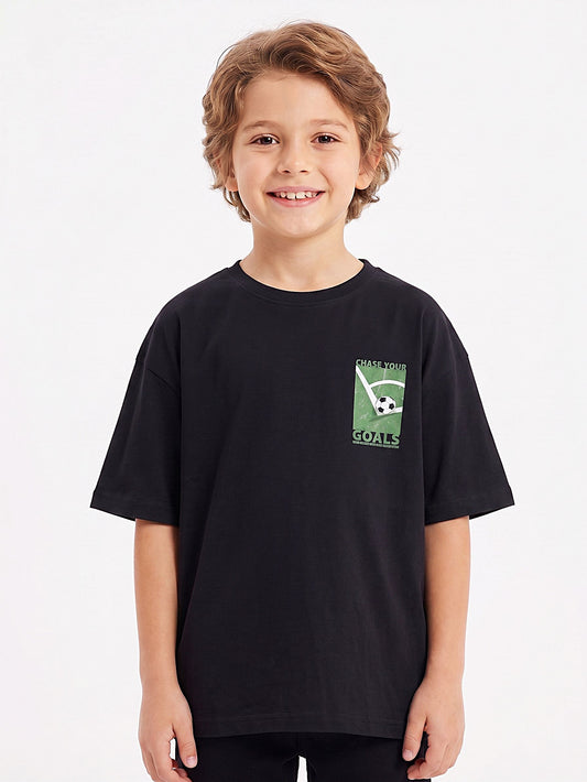 Boy`s Printed T-Shirt – Over Size-Short Sleeve