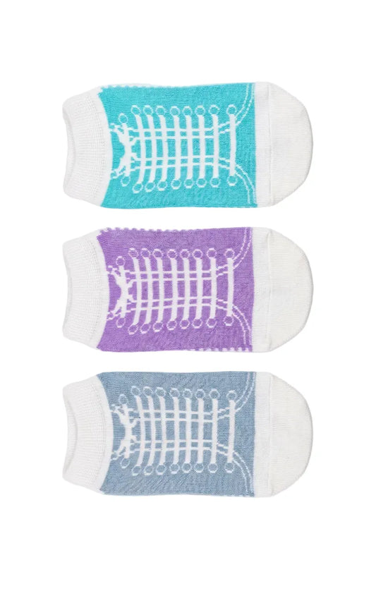 Kids’ Multicolor Socket Socks 3-Pack – 80% Cotton