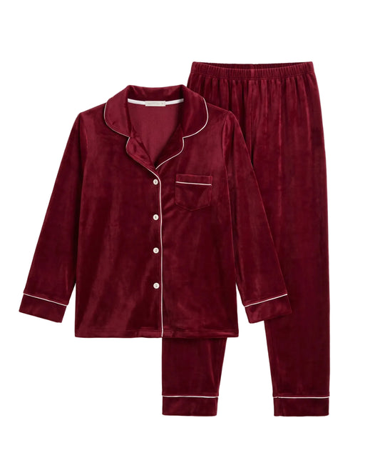 Women's classic velvet pajama set by TREE