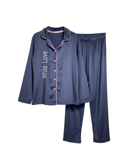 Women's printed classic velvet pajama set by TREE