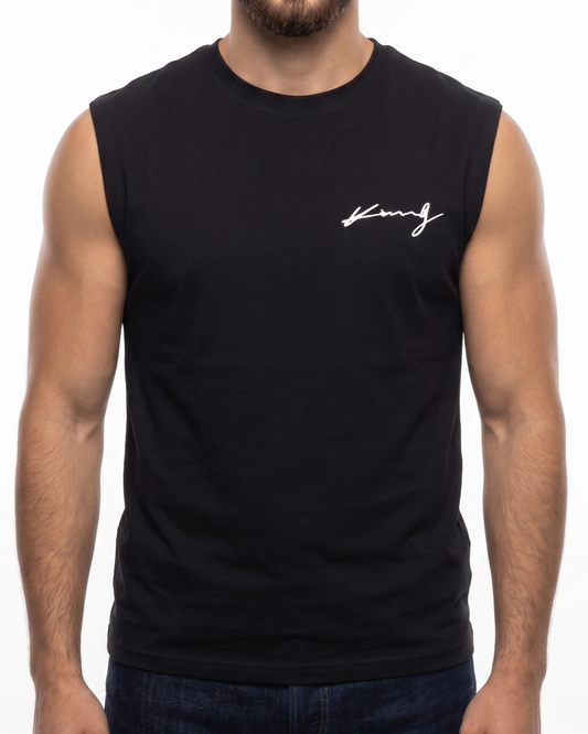 Printed Men’s Casual Cut T-Shirt-Black