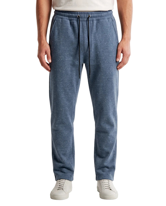 Men's wide-leg sweatpants indigo melange - TREE