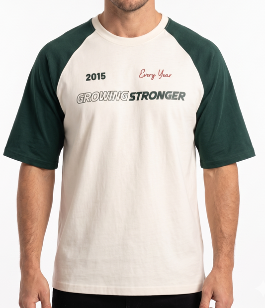 Men`s Printed T-Shirt Over Size –White