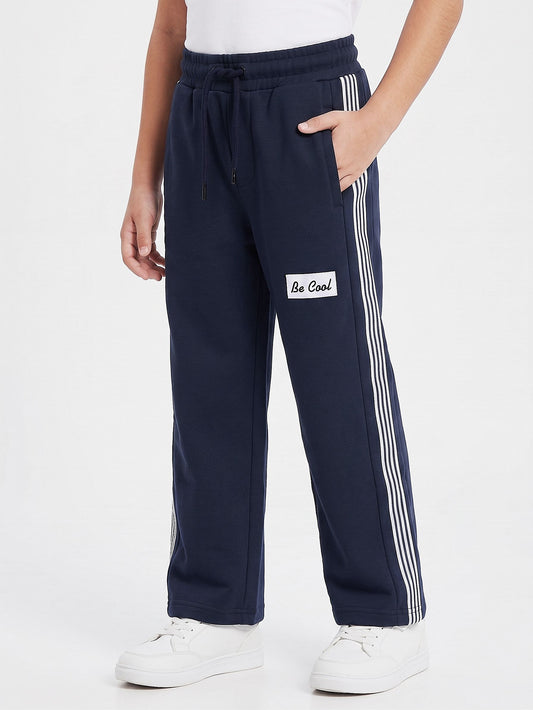 Boy's sweatpants Wide Leg -Navy