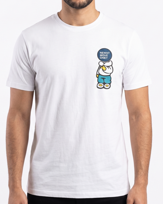 Men`s Printed T-Shirt –White