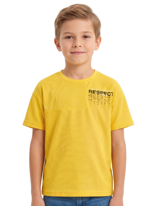 Boy`s Printed T-Shirt –Over Size- Short Sleeve