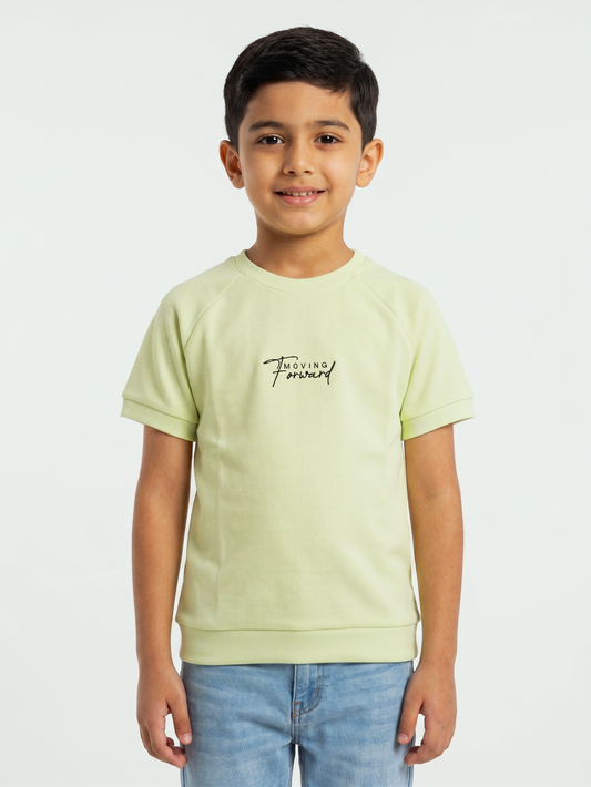 Boy`s Printed T-Shirt –Over Size- Short Sleeve