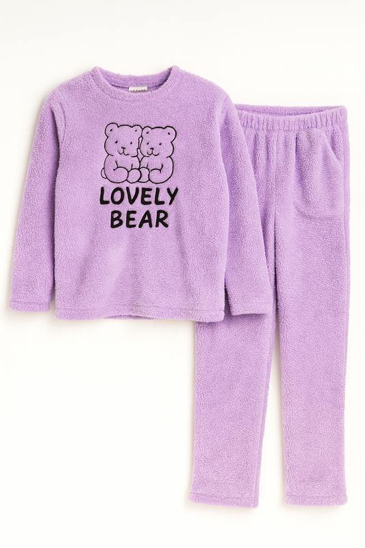 Girls' Polar Print Pajama Set