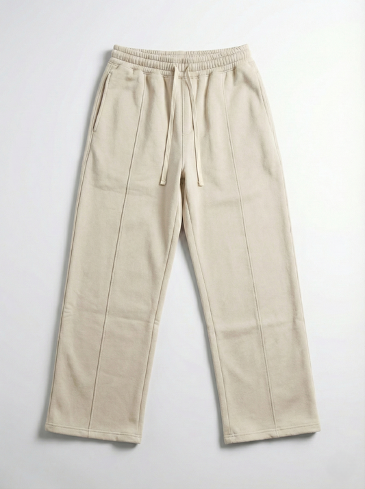 Men's Wide-Leg Sweatpants - beige