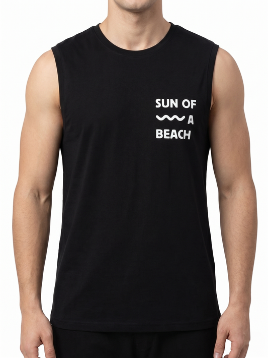 Printed Men’s Casual Cut T-Shirt-Black