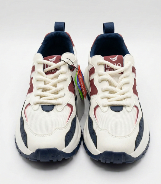Duck shoes - 9666- White-navy