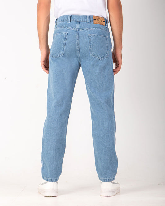Men's pants jeans wide leg fashion - Light Blue