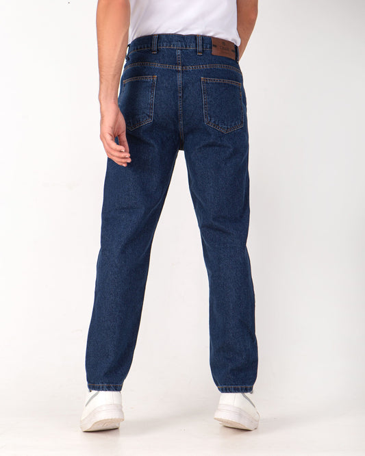 Men's pants jeans wide leg fashion - Dark Blue