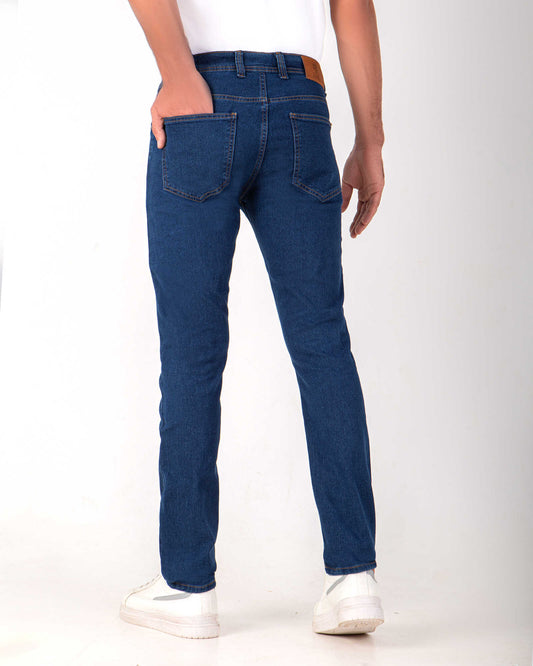 بنطلون رجالي بيزك أزرق - SLIM FIT