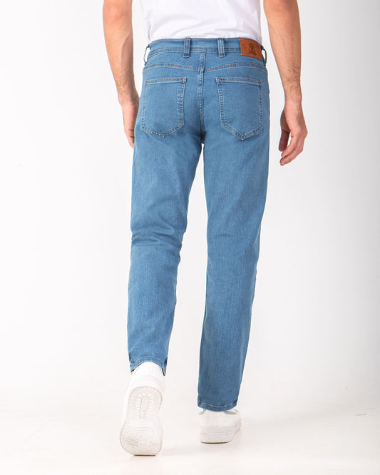 بنطلون جينز رجالي أزرق فاتح - Regular Fit