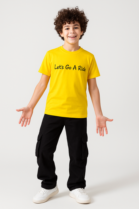 Boys' T-Shirt Print - Yellow
