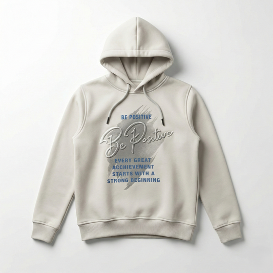 Boys' Color Block Hoodie - Cotton Blend - Print - Gray