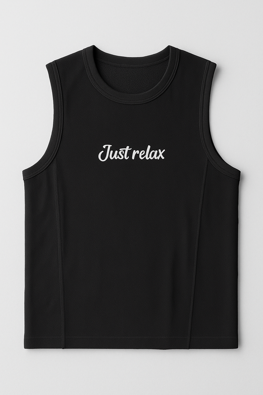 تي شيرت رجالي كات مريح- اسود مطبوع