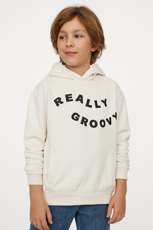 Boys' Printed Fall Hoodie