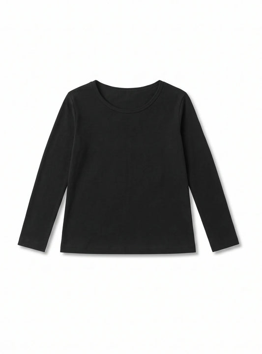Women’s Basic Long-Sleeve T-Shirt – Black