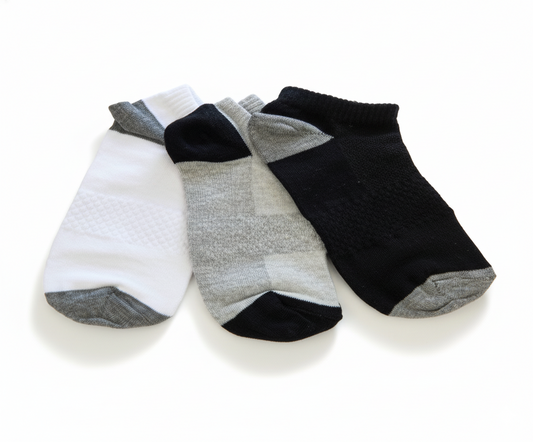 Men’s Cotton Low-Cut Socks 3 pcs