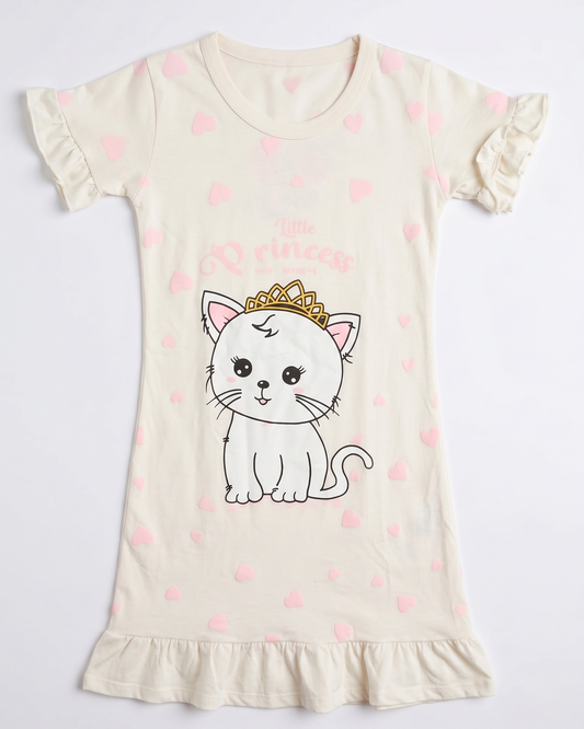 Girls' printed nightshirt