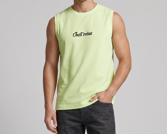 تي شيرت رجالي كات مطبوع - اصفر