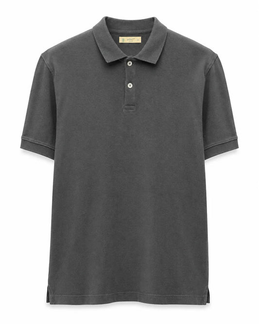 Men’s Dark Grey Piqué Polo Shirt – Regular Fit