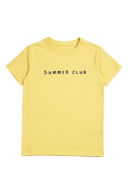 Boy`s Printed T-Shirt – Short Sleeve - yellow