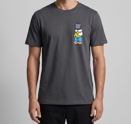 Men`s Printed T-Shirt – Grey