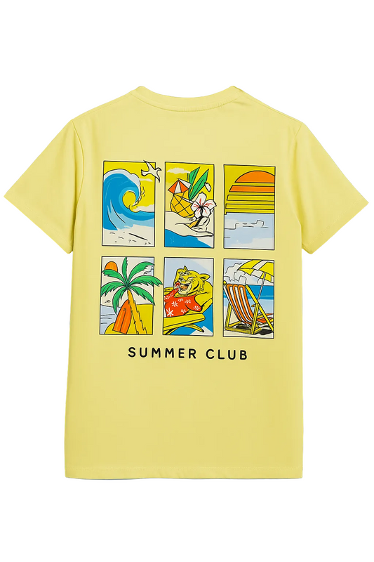 Boy`s Printed T-Shirt – Short Sleeve - yellow