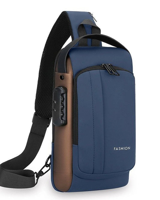 Men's waterproof crossbody bags- Blue