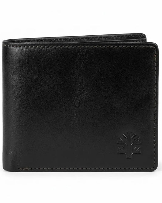 Men's genuine leather wallet in black color from TREE