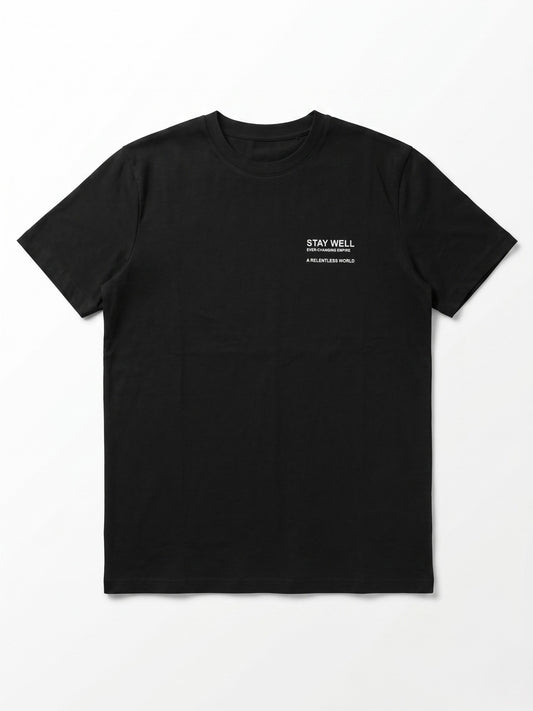Men`s Printed T-Shirt – Black